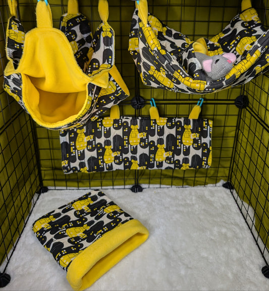 Minions 4-Piece Cage Set for Small Mammals