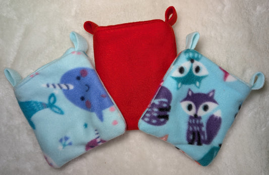Cozy hanging sleep pouches