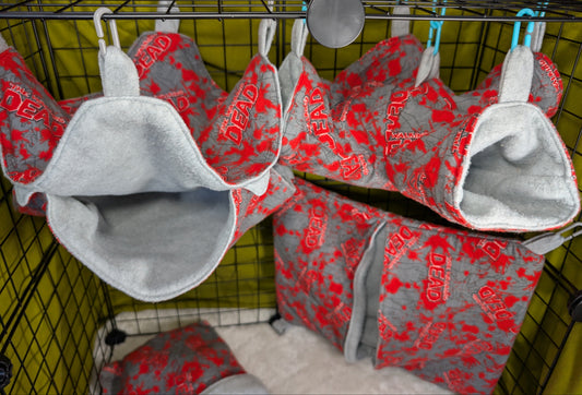 The Walking Dead flannel 4-Piece Small Mammal Cage Set