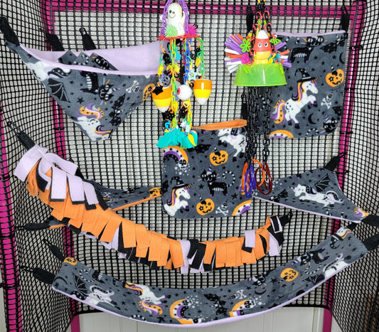 Halloween cage set with toys - Candy Corn and ghost