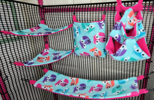 Feeling Foxy 5-piece Fleece cage set